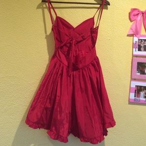 Xenia Red Backless Dress