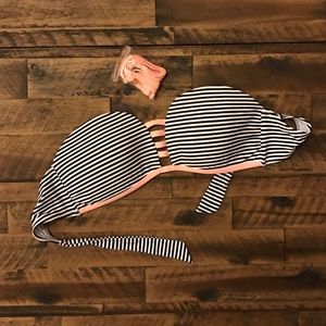 Striped swimsuit top