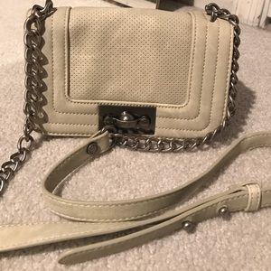 Steve Madden off white cross body purse