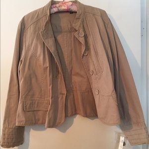 Khaki darted jacket