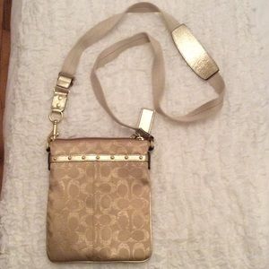 COACH Gold Crossbody Bag