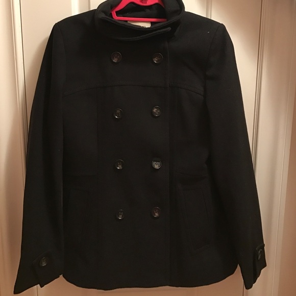 Black pea coat