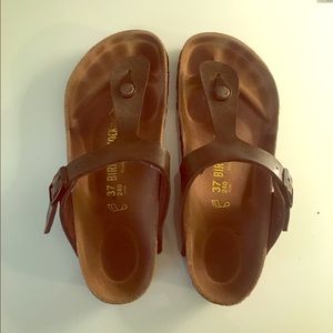 Bronze Birkenstock Sandals