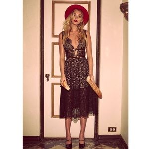 NWT Mon Cheri Midi Dress