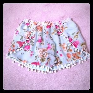 Floral print shorts
