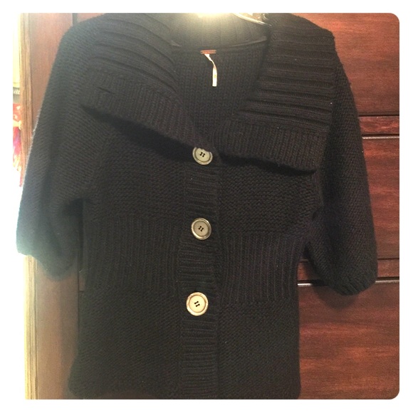 Free People Black Sweater- Timeless!