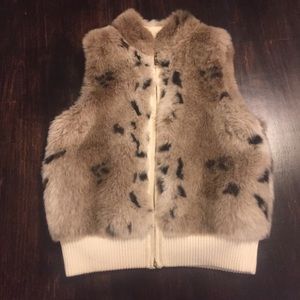 Women's size medium fur vest from Dillard's