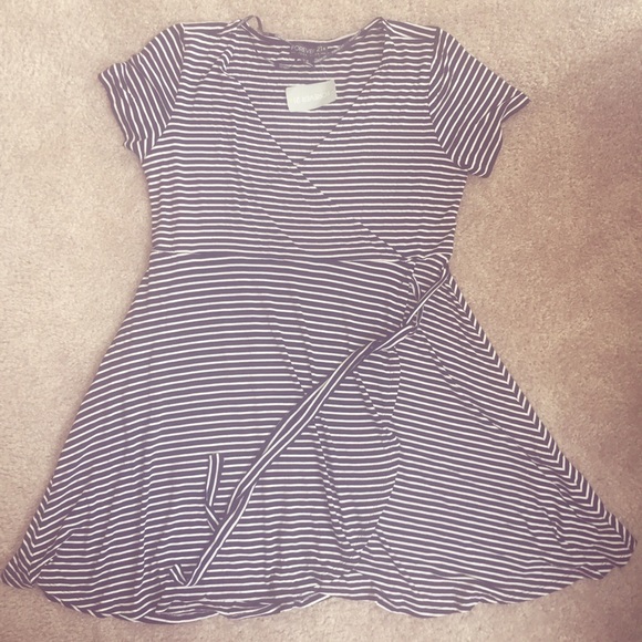 Plus size striped dress