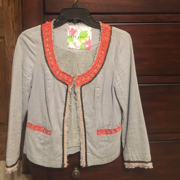 Free People jacket with incredible detail!
