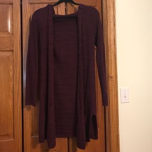 Maroon cardigan
