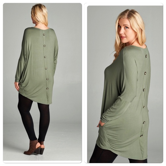 💕Curvy size Olive top💕