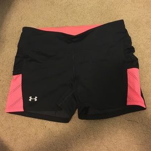 Underarmor black and pink spandex