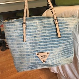 GUESS denim tote