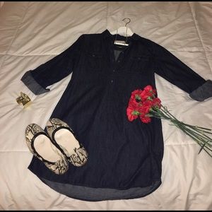 Loft Denim Shirt Dress