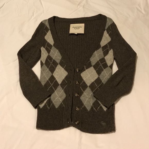Abercrombie and Fitch Argyle Cardigan