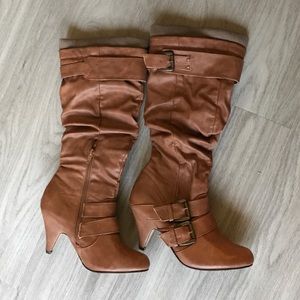 ✨SALE✨ Brown Cuffed High Boots