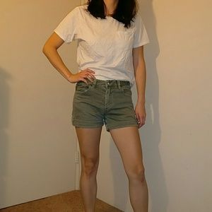 Obey dark green shorts