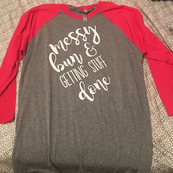 Messy bun shirt