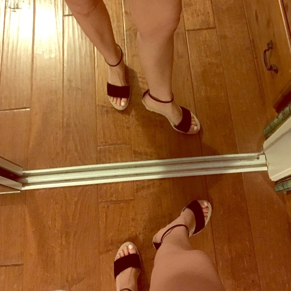 Black espadrilles size 6 by Kanna from Spain