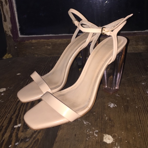 Nude zara heels