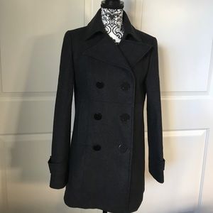 Dark grey pea coat