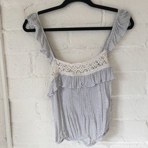 Free People polka dot tank top