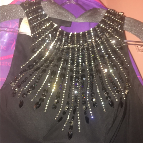 Beautiful Black Prom Dress - Picture 3 of 4