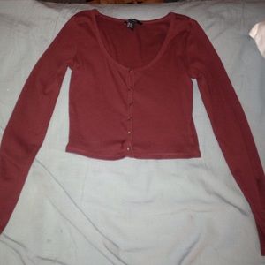 Long sleeve crop top