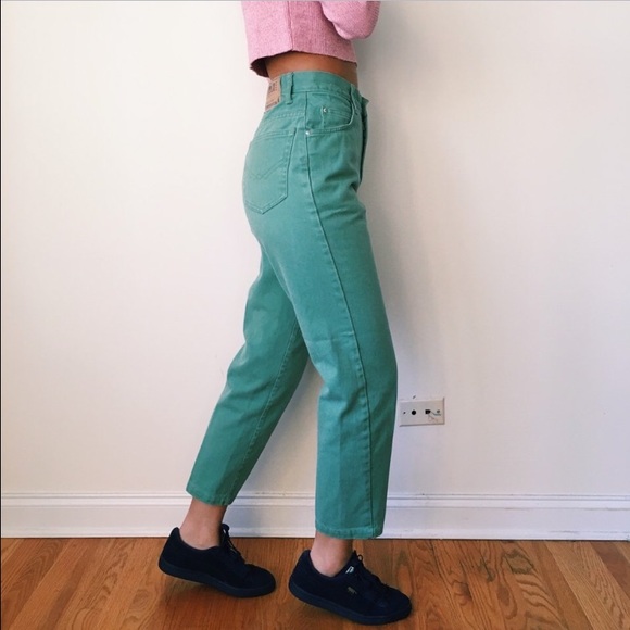 Gianto Mint Green Mom Jeans