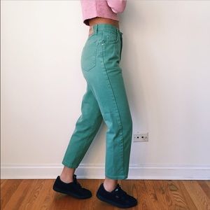Gianto Mint Green Mom Jeans