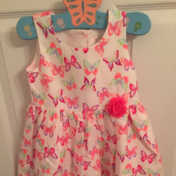 Little Girl's Bright Colored Party Dress - Picture 1 of 4