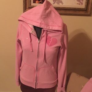 PINK Victoria Secret hoodie with rhinestones