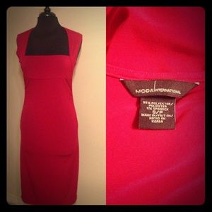 Cranberry Red Cocktail Sheath Dress Sz Small
