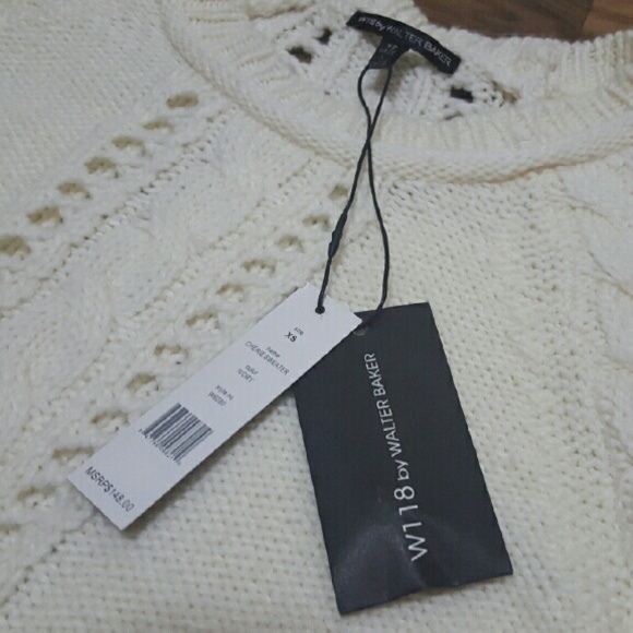 Cable Knit Sweater by W118 by Walter Baker - Picture 3 of 4