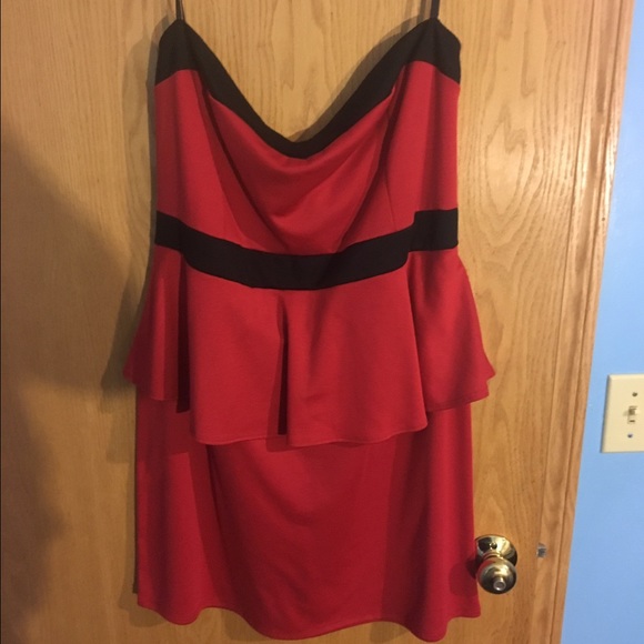 Strapless Deb's Peplum Dress