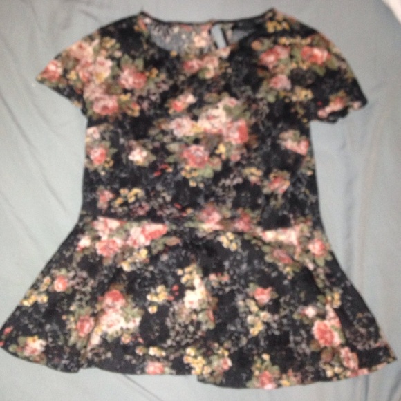 Lace floral top