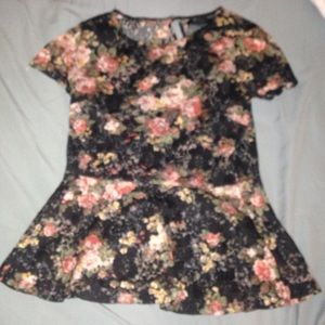 Lace floral top