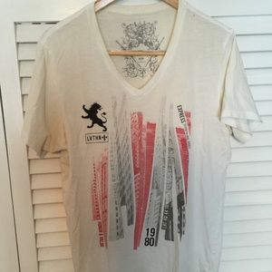 Express Graphic V Neck