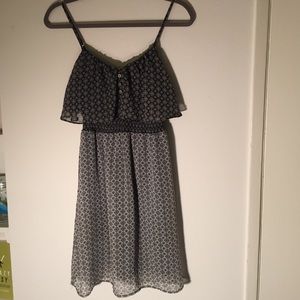 Black patterned dress