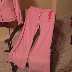 PINK Victoria Secret sweatpants with lightning ⚡️