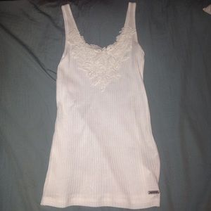 White lace tank top
