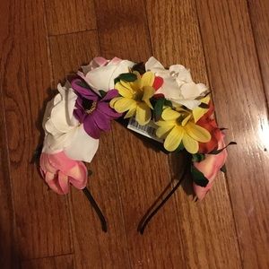NWT Flower Crown Headband