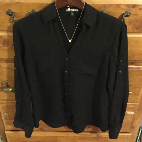 Express portofino blouse in color size XS