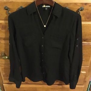 Express portofino blouse in color size XS