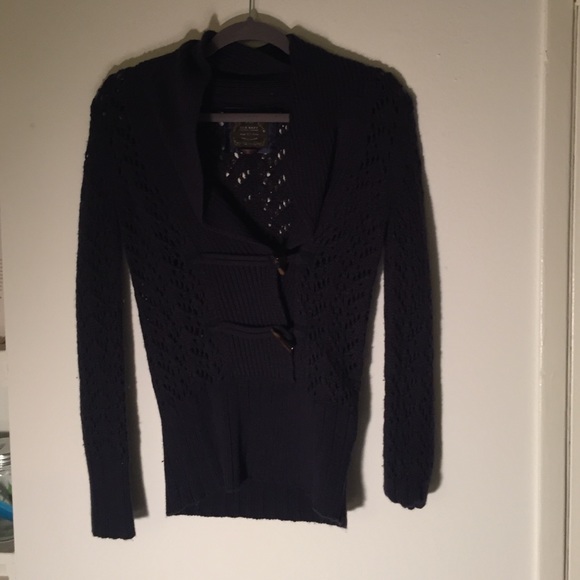 Navy knit sweater