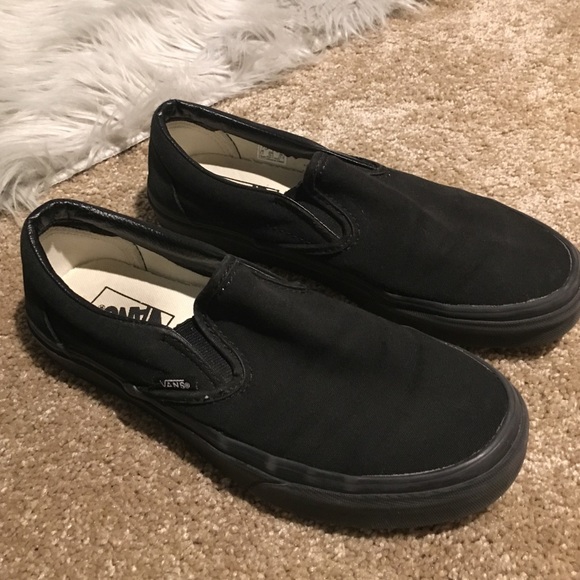black slip on vans