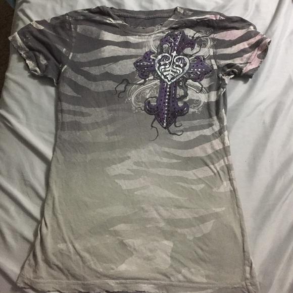 Sinful clothing comfy cross vintage shirt