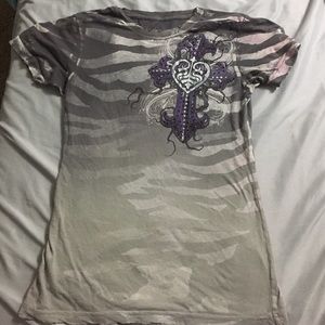 Sinful clothing comfy cross vintage shirt