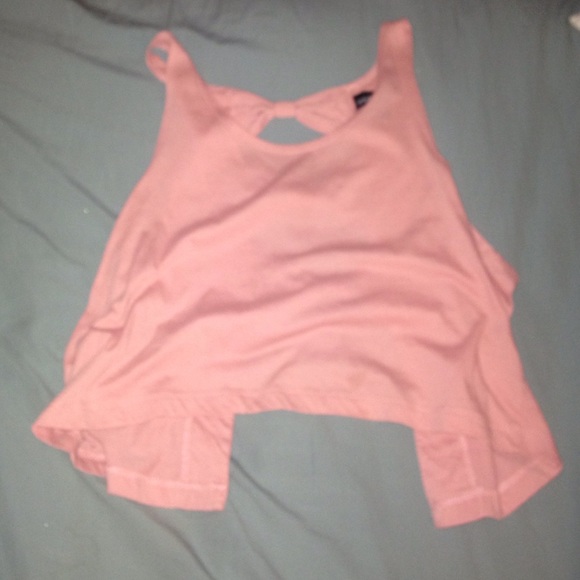 Open back tank top