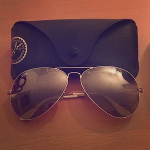 Ray Ban Oversized Gold Aviators